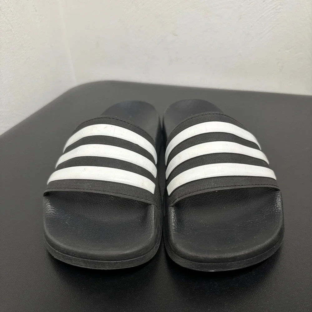 ADIDAS ADILETTE SHOWER K SLIDE SANDAL G27625 BLACK/WHITE UNISEX KID'S Size 2‎